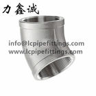 Stainless steel 45 degree elbow FF 45LB ASME/DIN/ISO/JIS SS304 SS316 150# npt/bsp/bspt thread 1/2"/1"/11/2", 1inch Size